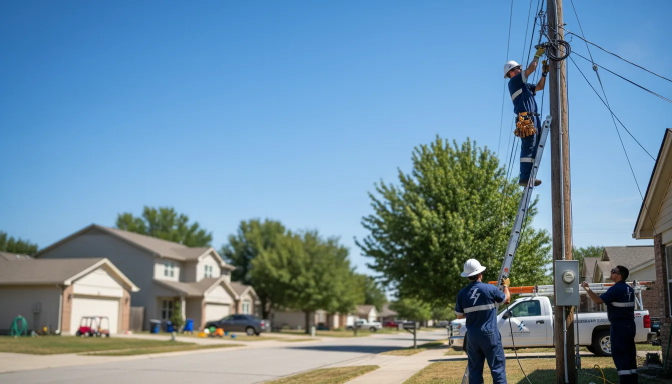 Residential electrician providing installation services in Gibson, NC